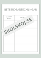 Lektionsplanering för vikarie