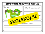 Lets write about the animal - Engelska