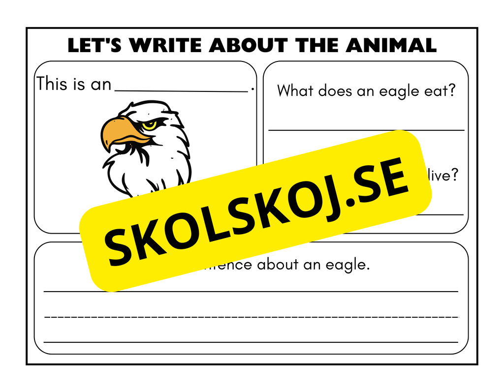 Lets write about the animal - Engelska