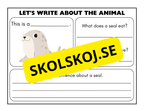 Lets write about the animal - Engelska
