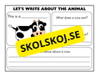Lets write about the animal - Engelska