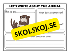 Lets write about the animal - Engelska
