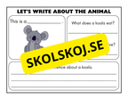 Lets write about the animal - Engelska