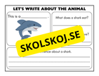 Lets write about the animal - Engelska