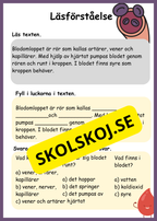 Lite om min kropp - Paket - Läsförståelse
