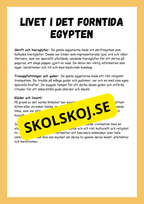 Livet i det forntida Egypten - Årskurs 4 - 6