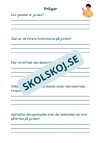 Livets utveckling - Läsförståelse + frågor (51 sidor)