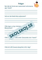 Livets utveckling - Läsförståelse + frågor (51 sidor)