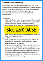 Luft vår osynliga resurs - Årskurs 4 - 6