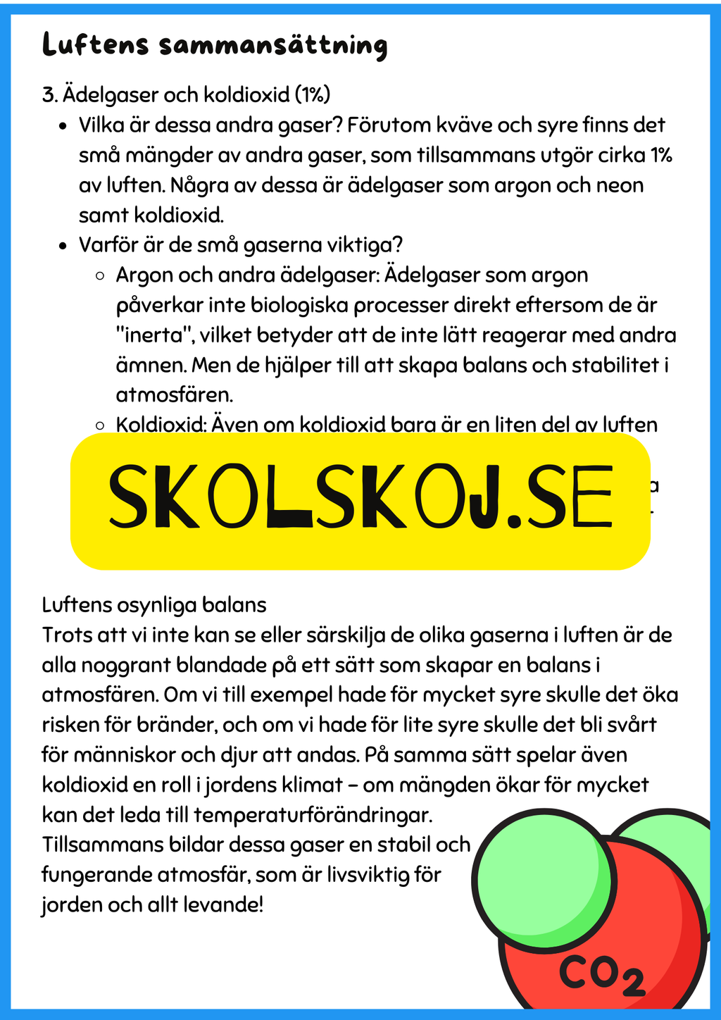 Luft vår osynliga resurs - Årskurs 4 - 6