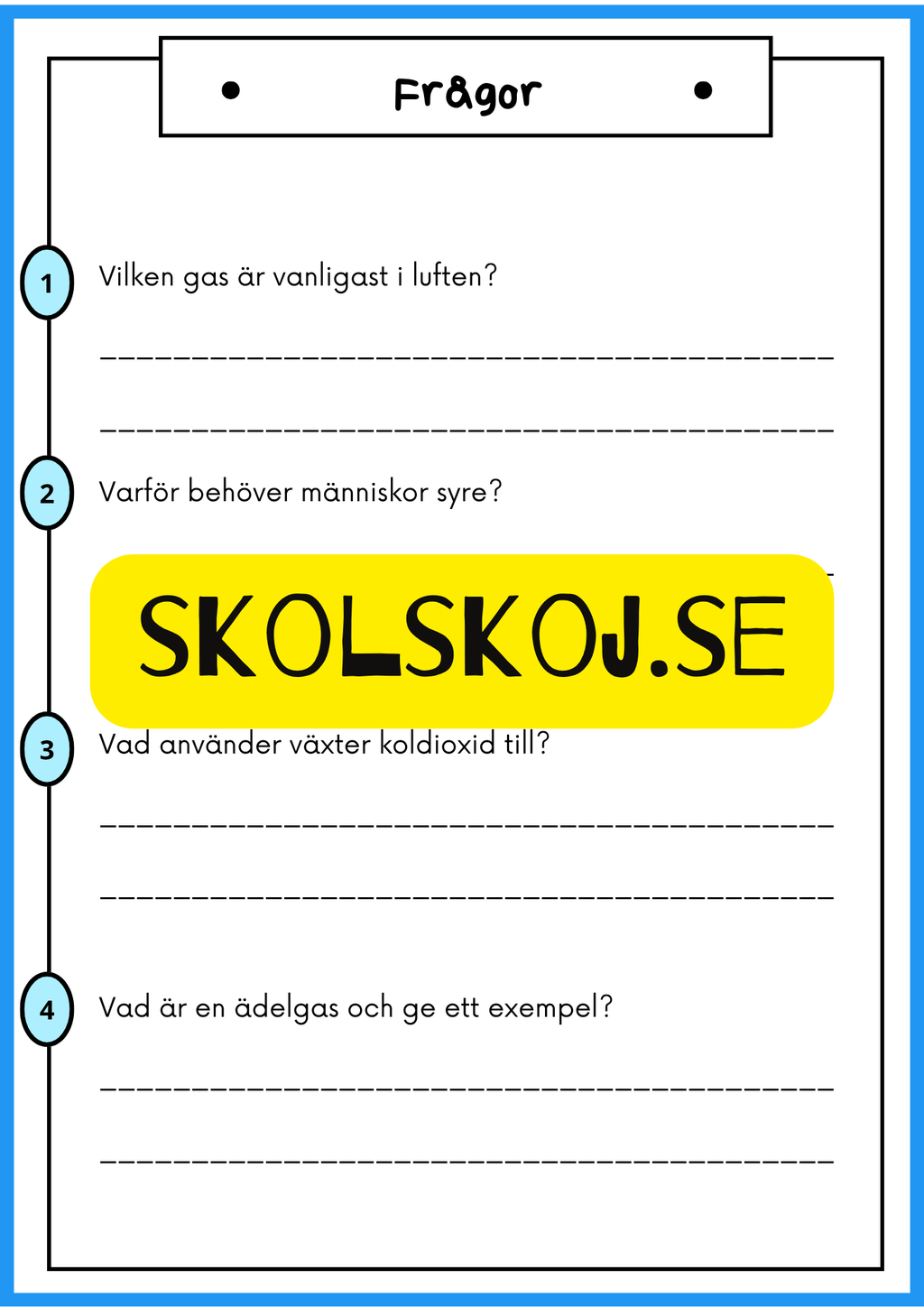 Luft vår osynliga resurs - Årskurs 4 - 6
