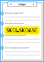 Luft vår osynliga resurs - Årskurs 4 - 6