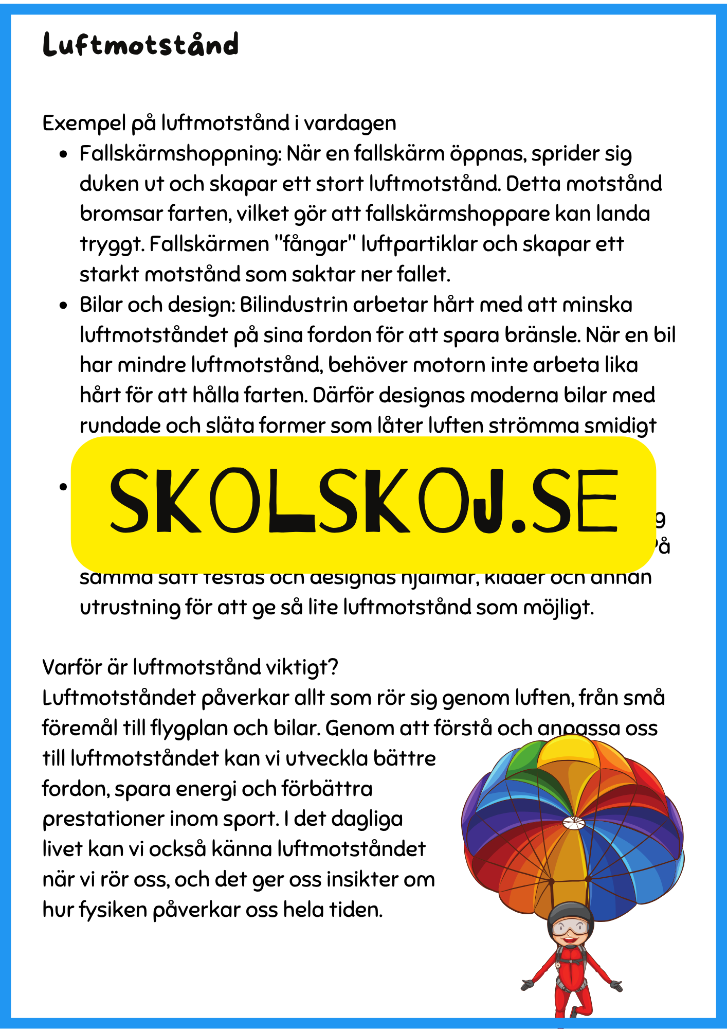 Luft vår osynliga resurs - Årskurs 4 - 6