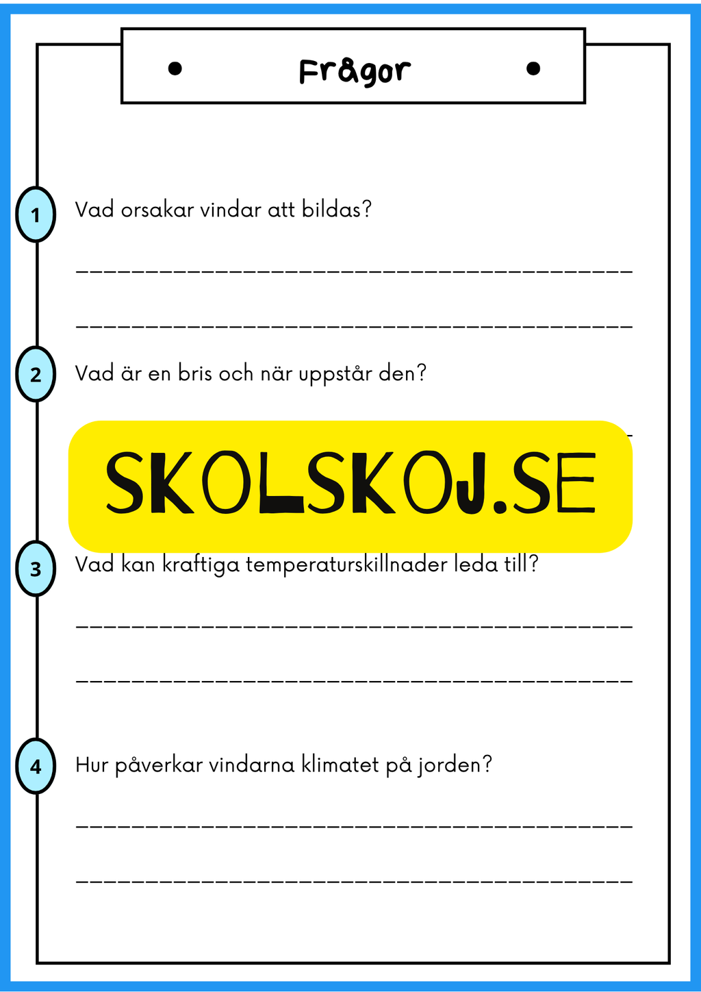Luft vår osynliga resurs - Årskurs 4 - 6