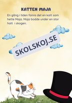 Maja och den vackra blomman - Läsförståelse