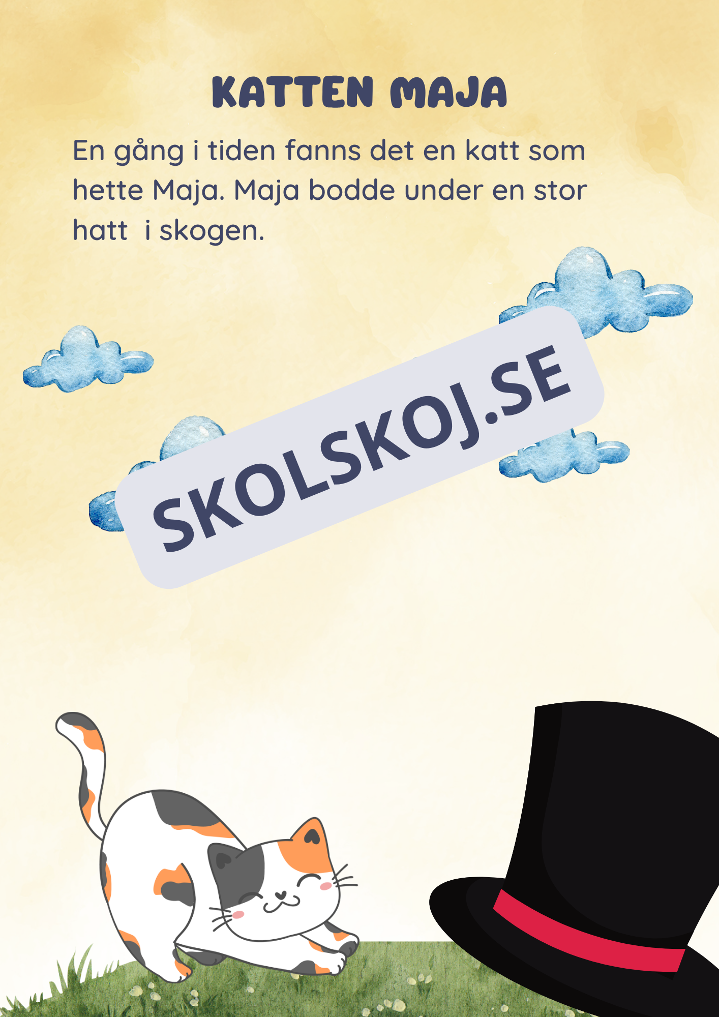 Maja och den vackra blomman - Läsförståelse