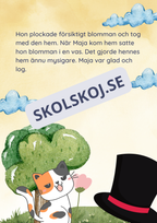 Maja och den vackra blomman - Läsförståelse