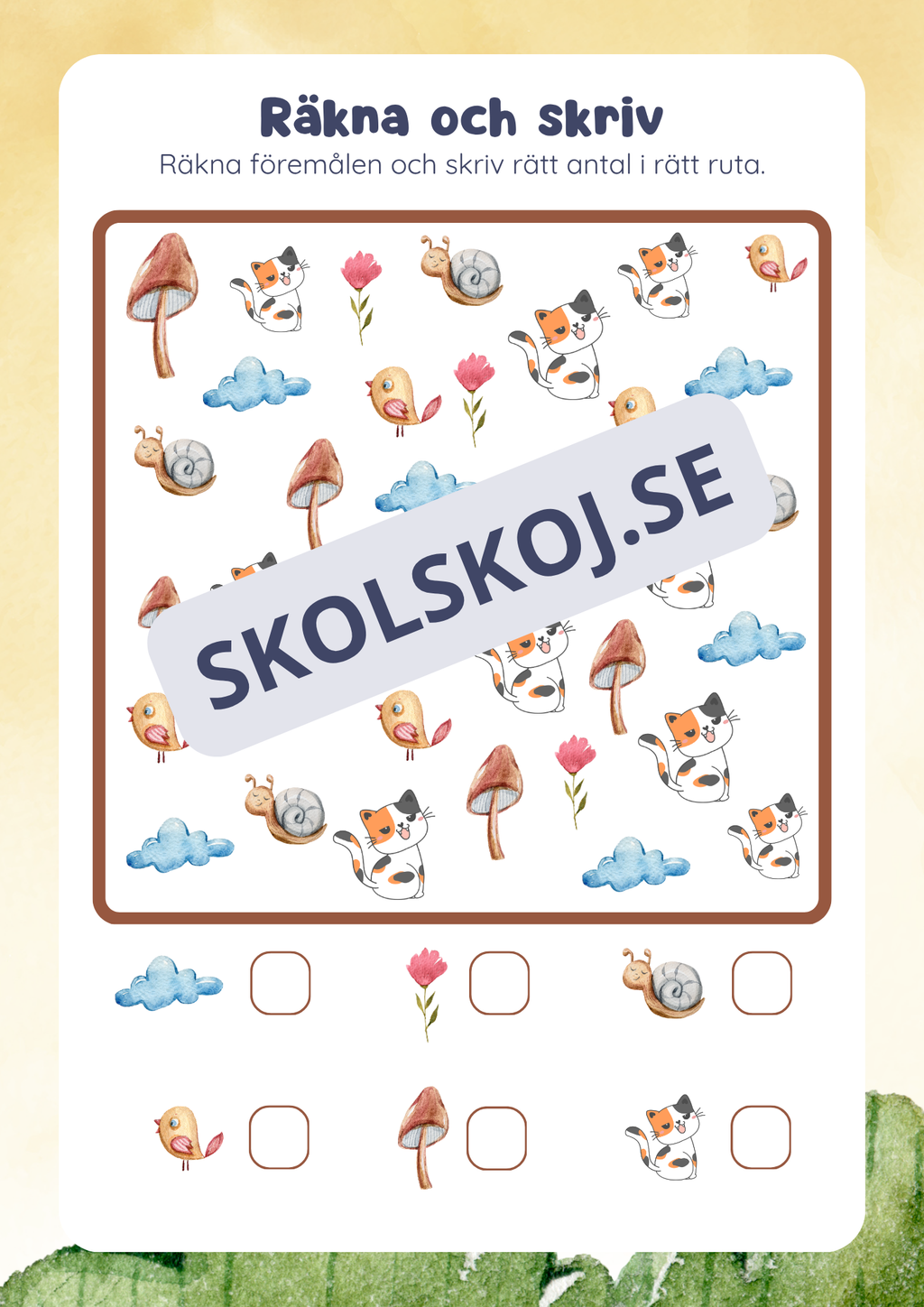 Maja och den vackra blomman - Läsförståelse