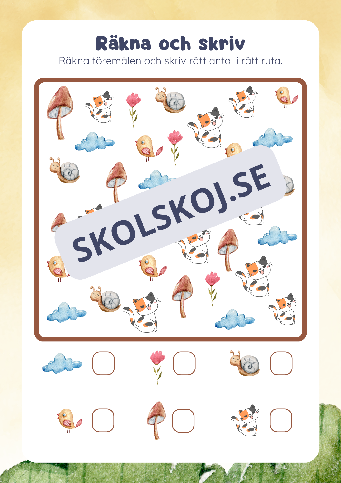 Maja och den vackra blomman - Läsförståelse