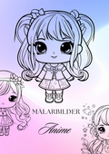 Målarbilder - Anime (30 sidor)