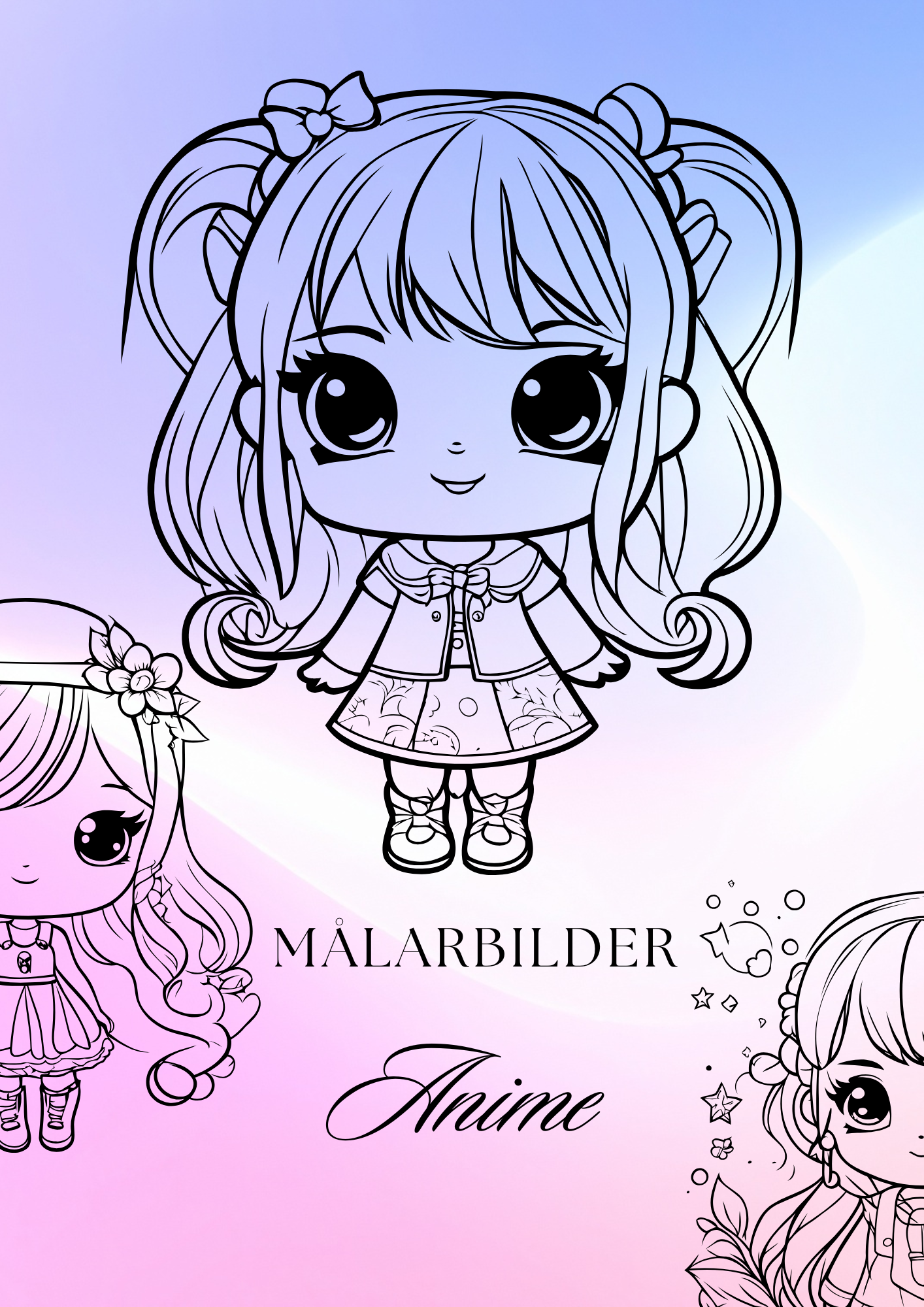Målarbilder - Anime (30 sidor)