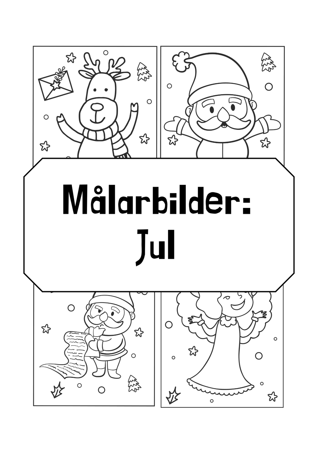 Målarbilder jul