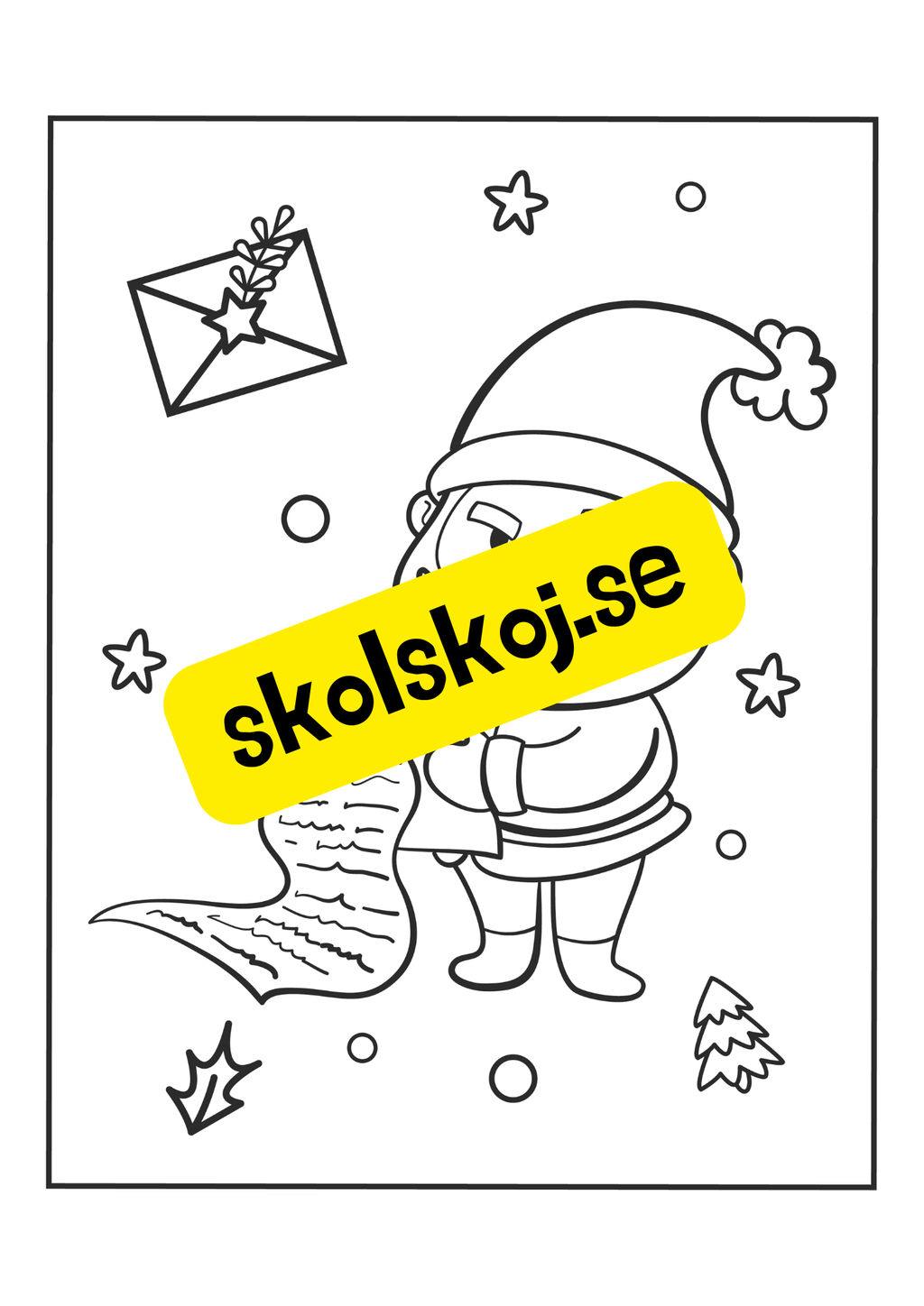 Målarbilder jul