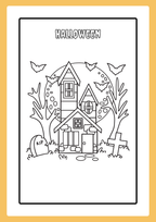 Målarbok - Halloween (20 sidor)