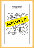 Målarbok - Halloween (20 sidor)