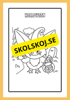 Målarbok - Halloween (20 sidor)