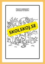 Målarbok - Halloween (20 sidor)
