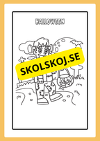 Målarbok - Halloween (20 sidor)