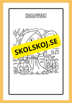 Målarbok - Halloween (20 sidor)