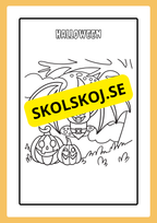 Målarbok - Halloween (20 sidor)