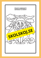 Målarbok - Halloween (20 sidor)
