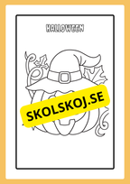 Målarbok - Halloween (20 sidor)