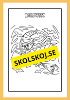 Målarbok - Halloween (20 sidor)