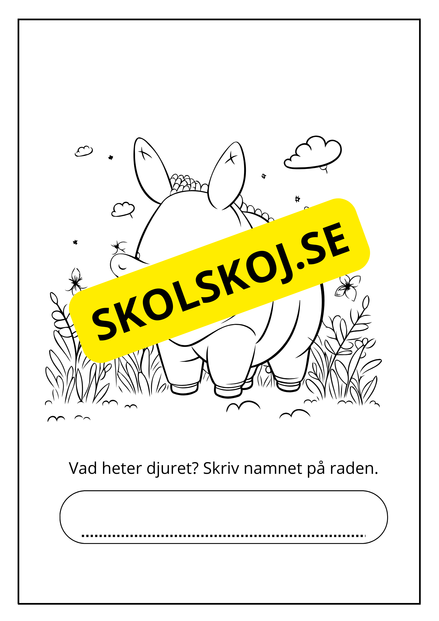 Målarbok - Savannens djur