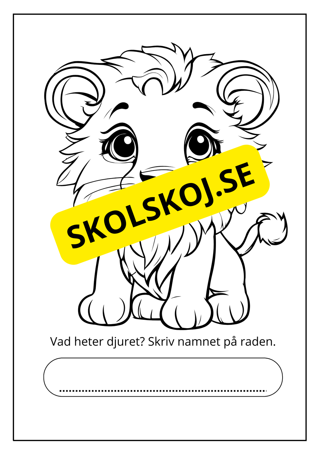 Målarbok - Savannens djur
