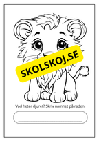 Målarbok - Savannens djur