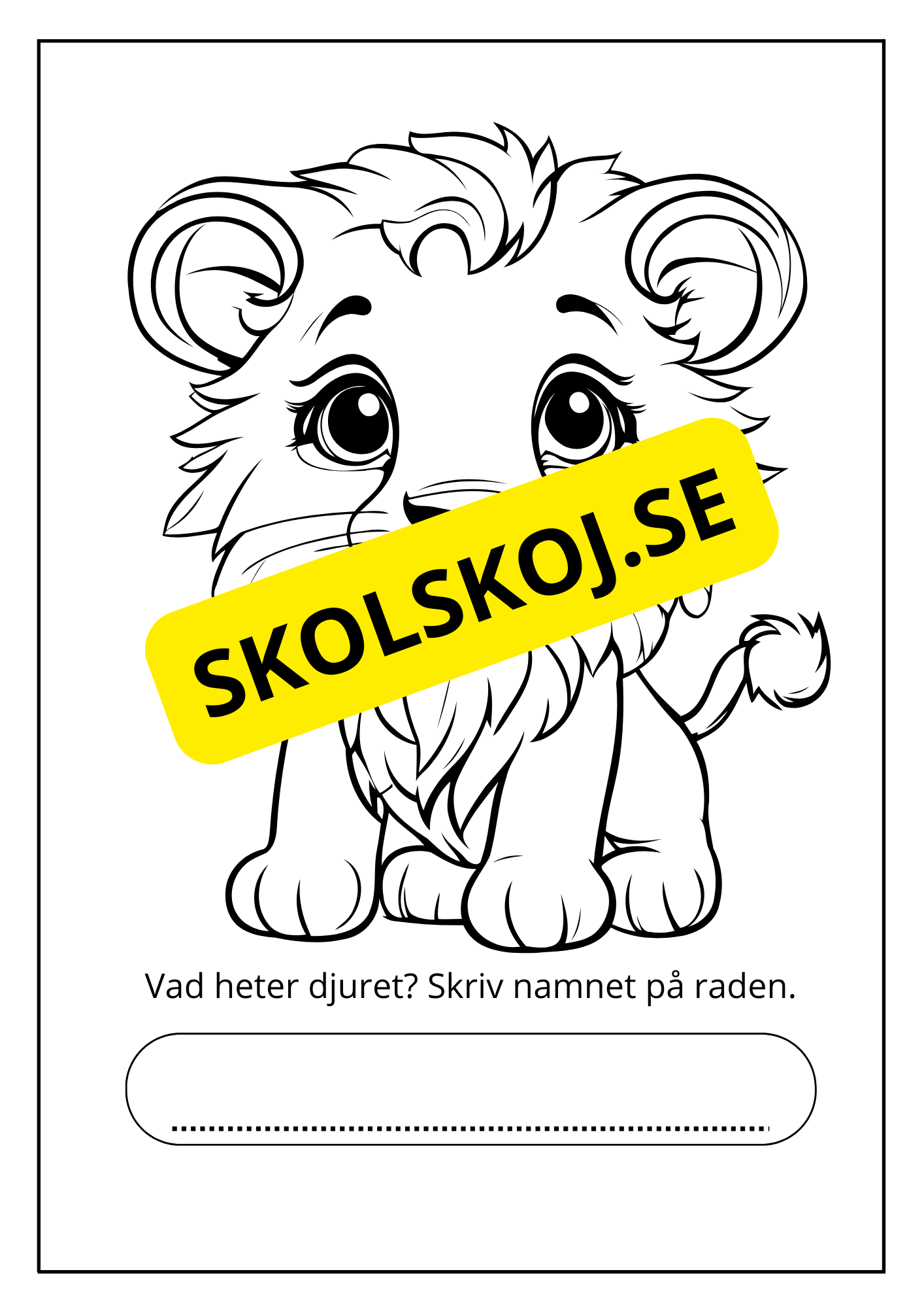 Målarbok - Savannens djur