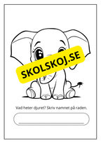 Målarbok - Savannens djur