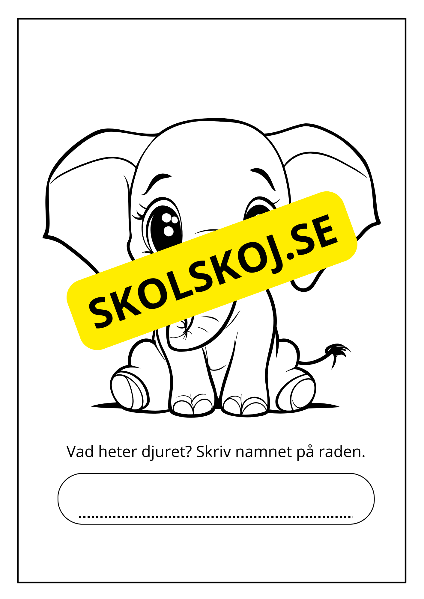 Målarbok - Savannens djur
