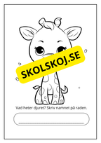 Målarbok - Savannens djur