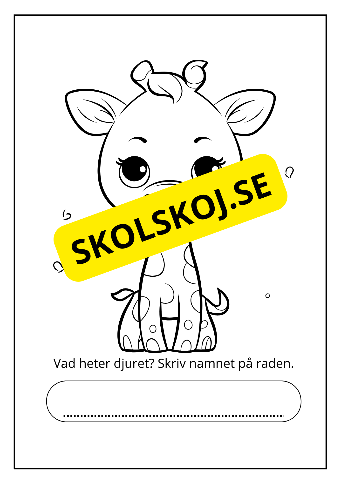 Målarbok - Savannens djur