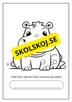 Målarbok - Savannens djur