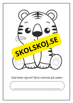 Målarbok - Savannens djur