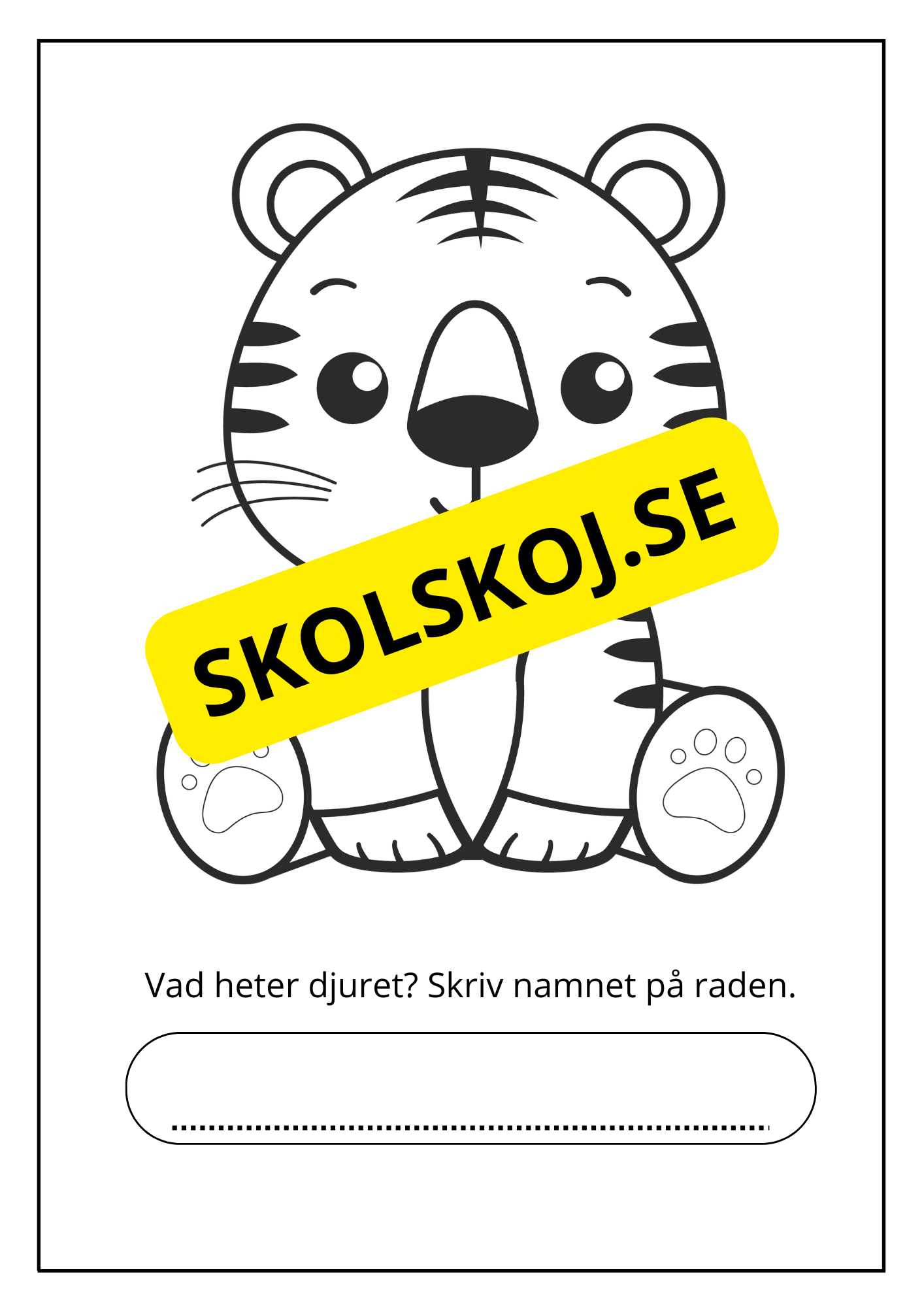 Målarbok - Savannens djur