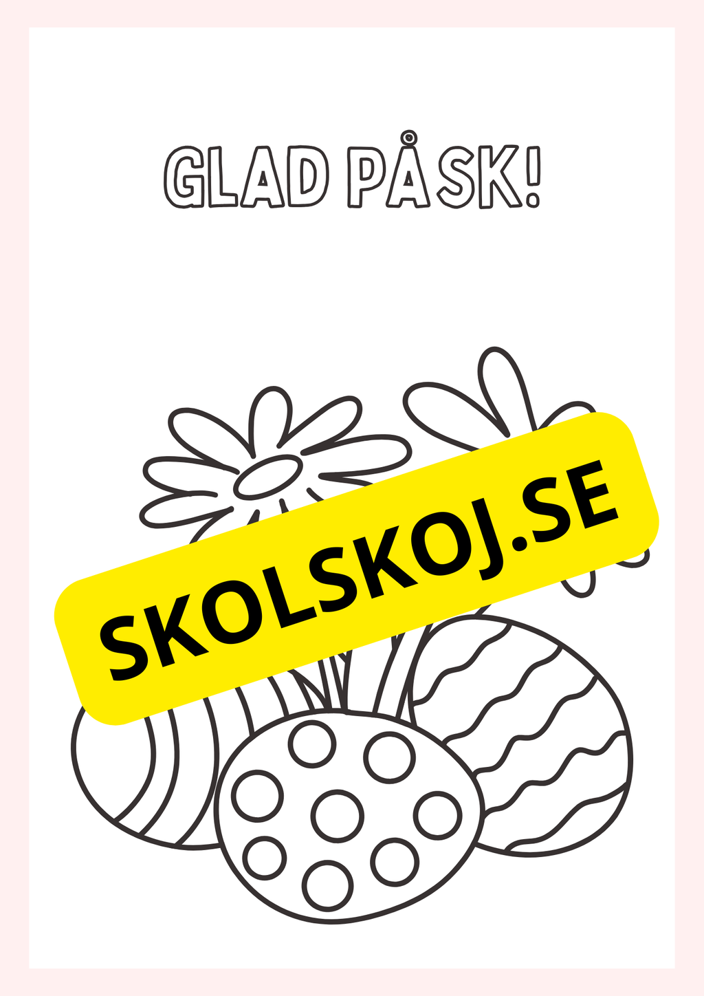 Målarbok Glad Påsk