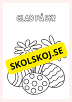 Målarbok Glad Påsk